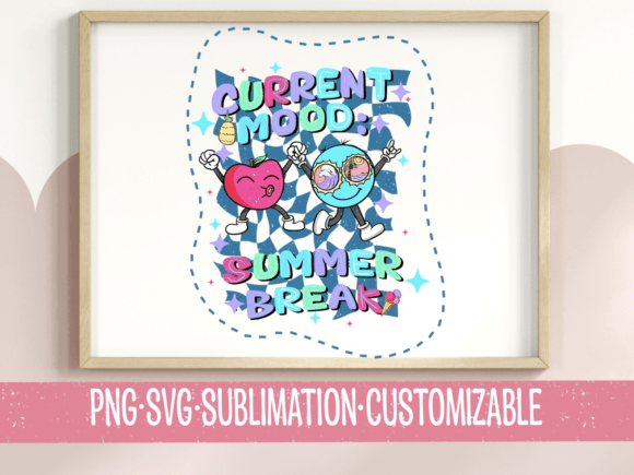 A Graphic Designer's Review of Current Mood Summer Break Graphics for T-Shirt Designs
