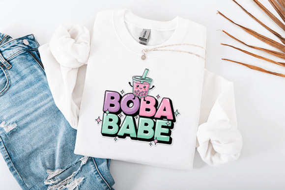 Boba Babe SVG: A Cute T-Shirt Design for Bubble Tea Fans