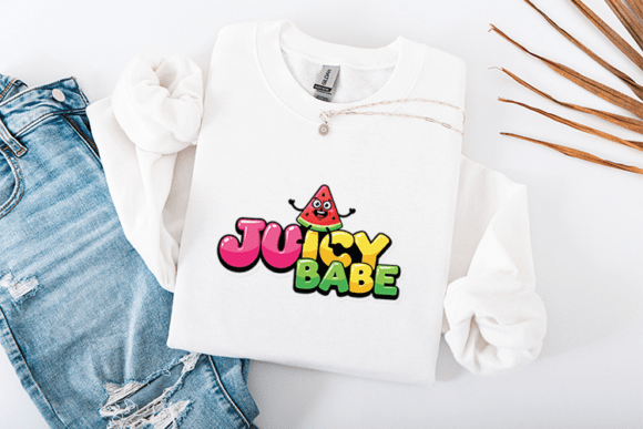 Juicy Babe SVG Design for Summer T‑Shirt Graphics