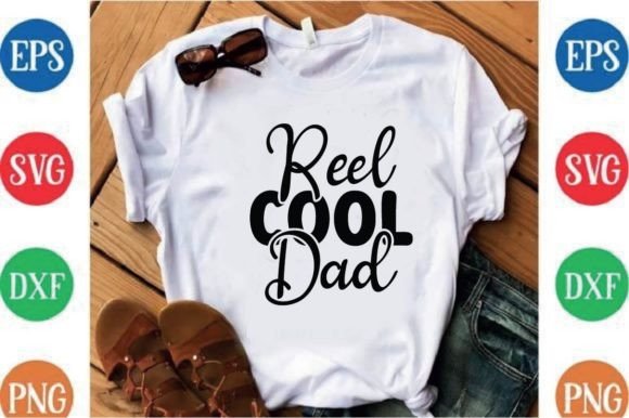 Reel Cool Dad: A Fun T-Shirt Design for Local Brands