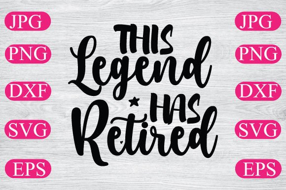 This Legend Has Retired: A Versatile Graphics Asset for T-Shirt Designs