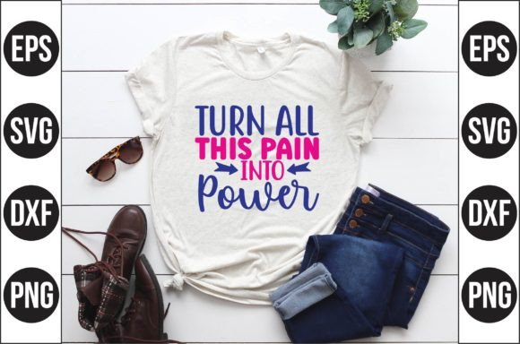 Turn All This Pain into Power: A Bold Embroidery Design
