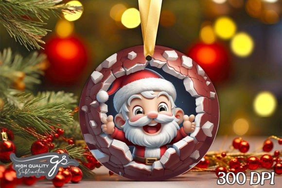 Using the 3D Santa Break Graphics for T-Shirt Designs