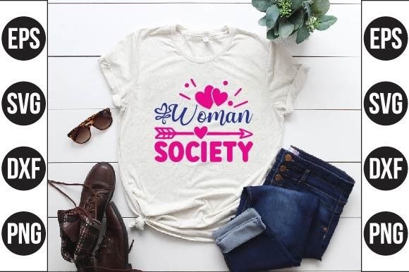 Woman Society: A Versatile Embroidery Design for Creative Projects